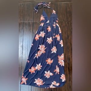 Floral print maxi dress